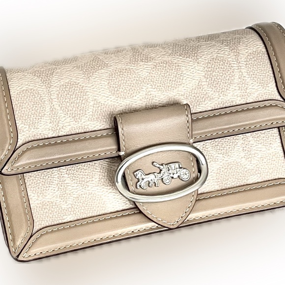 Coach Handbags - Coach Riley Convertible 3-way Belt Bag in Signature Canvas/Leather